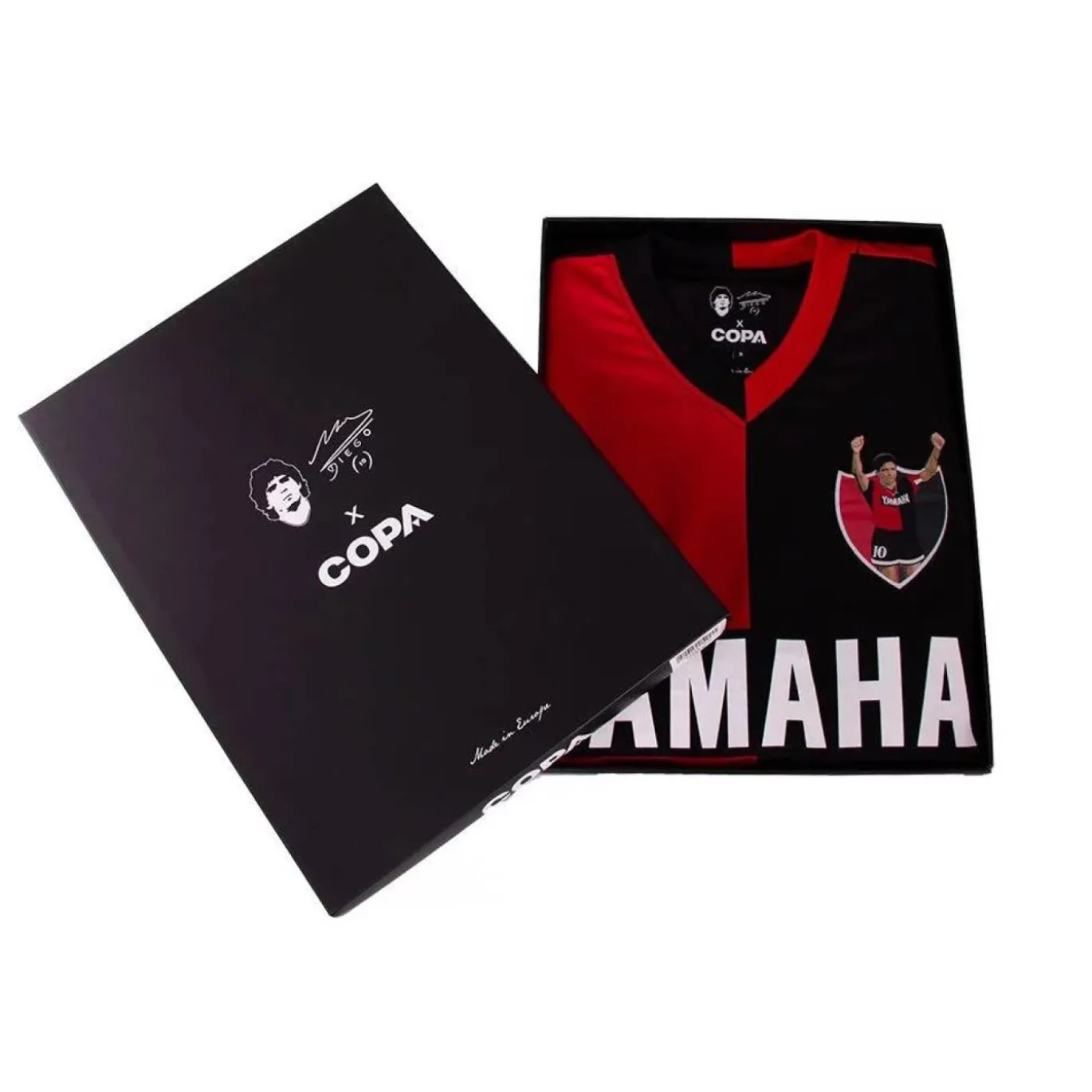 COPA Maradona x Newell´s Old Boys 1993 Retro Voetbalshirt Zwart Rood