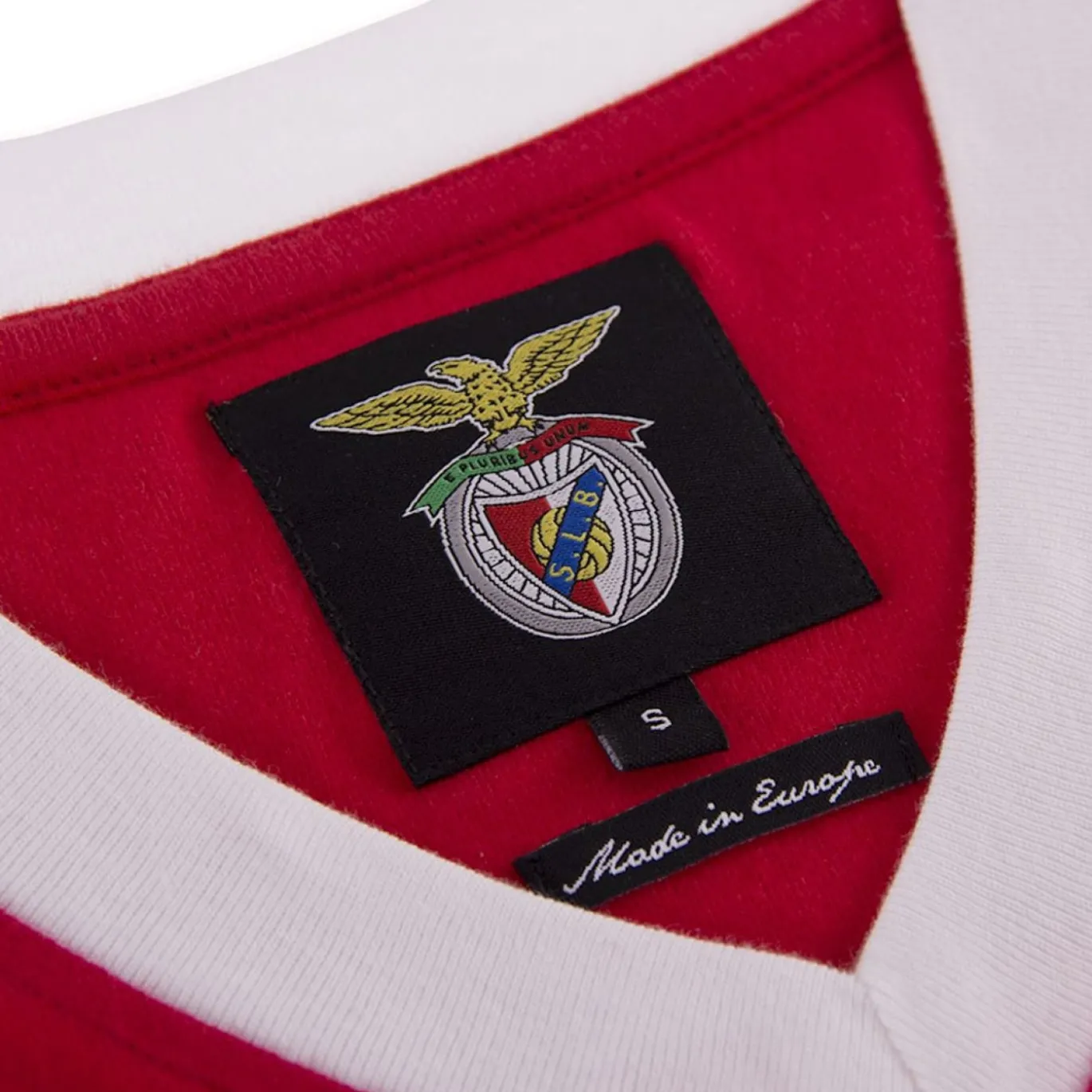 COPA SL Benfica 1974-75 Retro Voetbalshirt Rood Wit