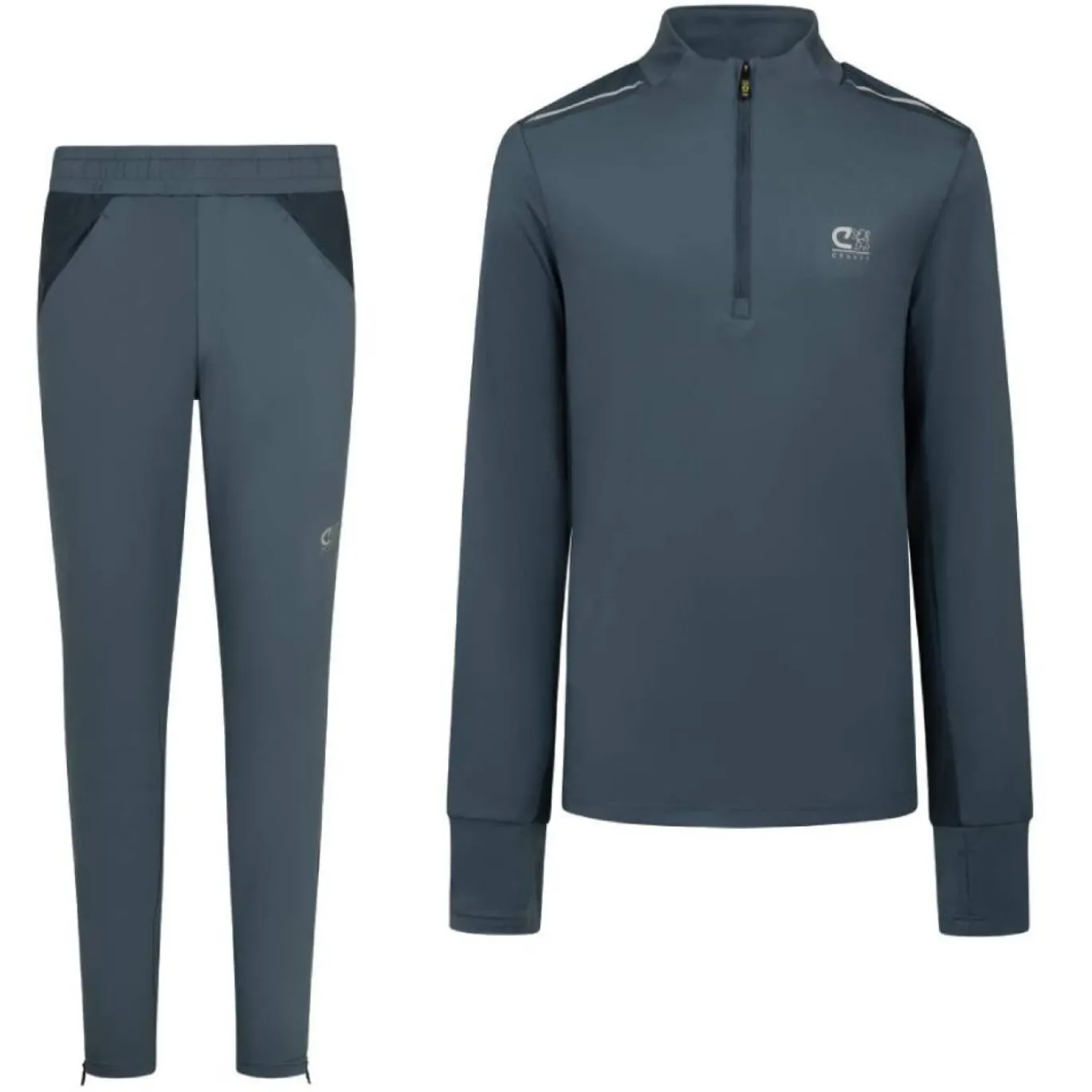 Cruyff Ametrine Trainingspak 1/4-Zip Kids Donkerblauw