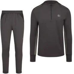 Cruyff Ametrine Trainingspak 1/4-Zip Donkergrijs