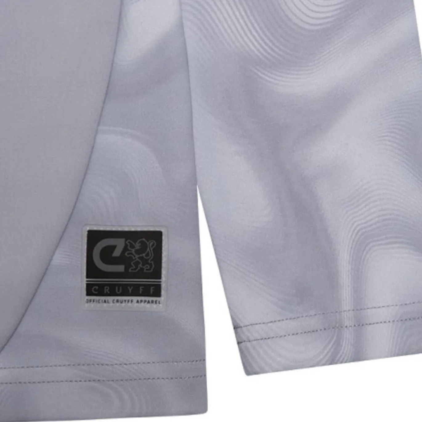 Cruyff Defense Trainingspak 1/4-Zip Kids Lichtgrijs Zwart Lichtblauw