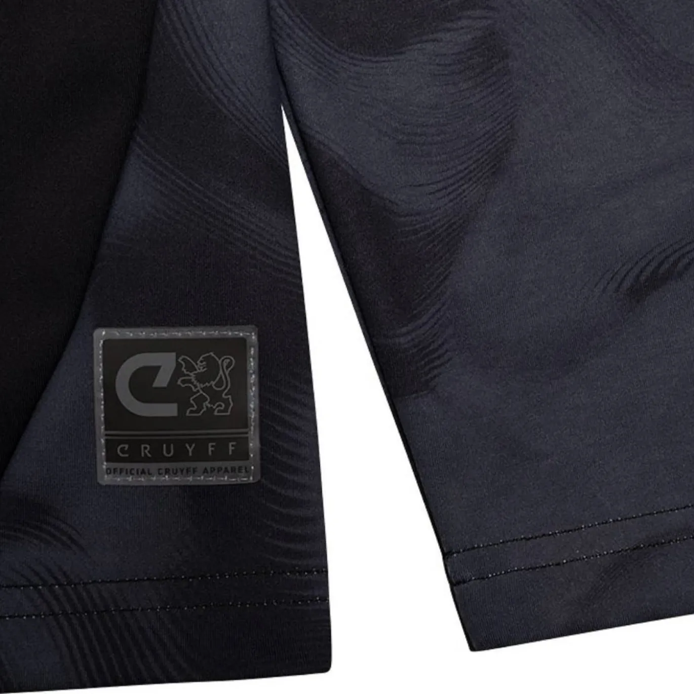 Cruyff Defense Trainingspak 1/4-Zip Kids Zwart Donkergrijs Goud