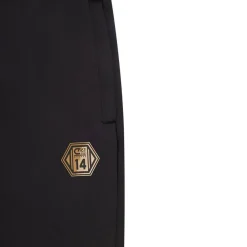 Cruyff Defense Trainingspak 1/4-Zip Kids Zwart Donkergrijs Goud