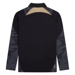 Cruyff Defense Trainingspak 1/4-Zip Kids Zwart Donkergrijs Goud