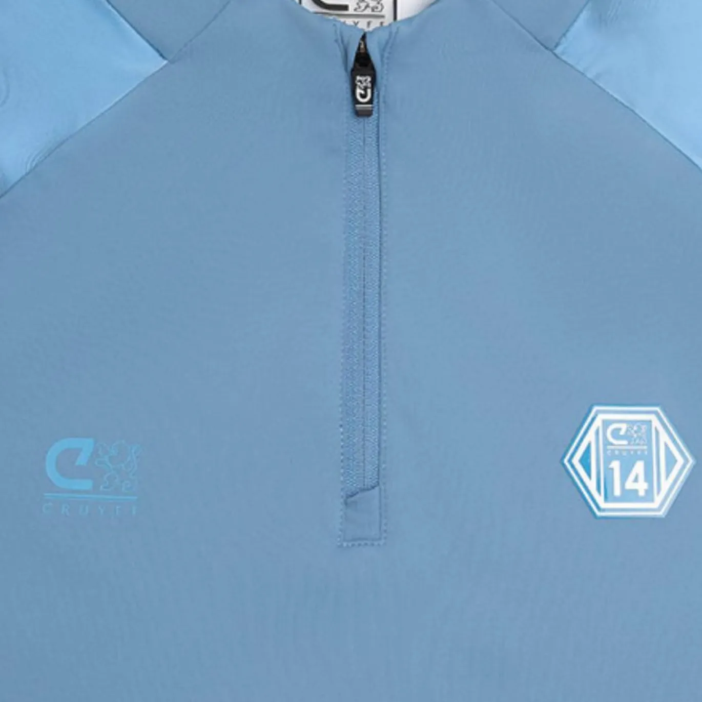 Cruyff Defense Trainingstrui 1/4-Zip Kids Blauw Lichtblauw