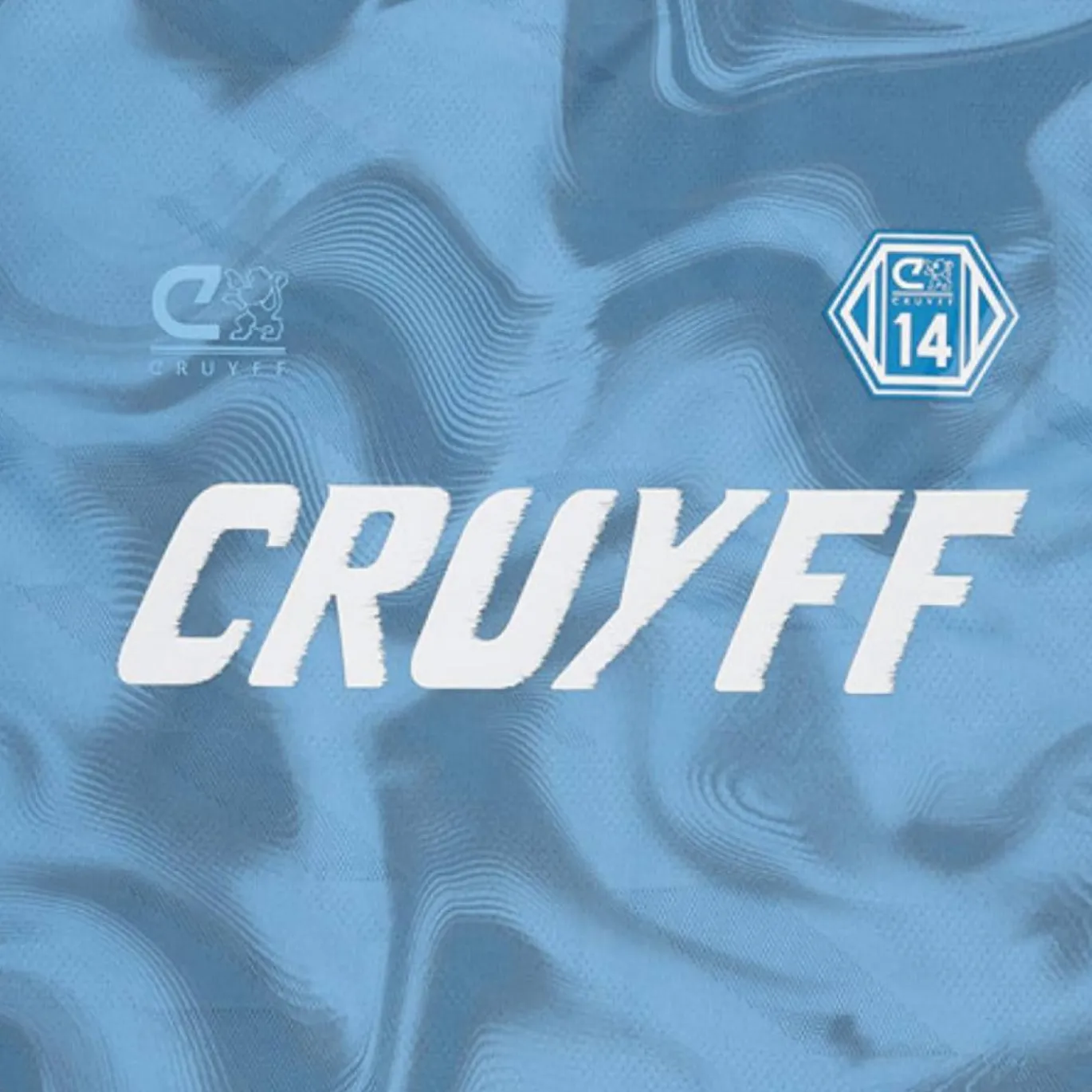 Cruyff Defense T-Shirt Kids Blauw Lichtblauw