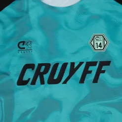 Cruyff Defense T-Shirt Kids Turquoise Zwart