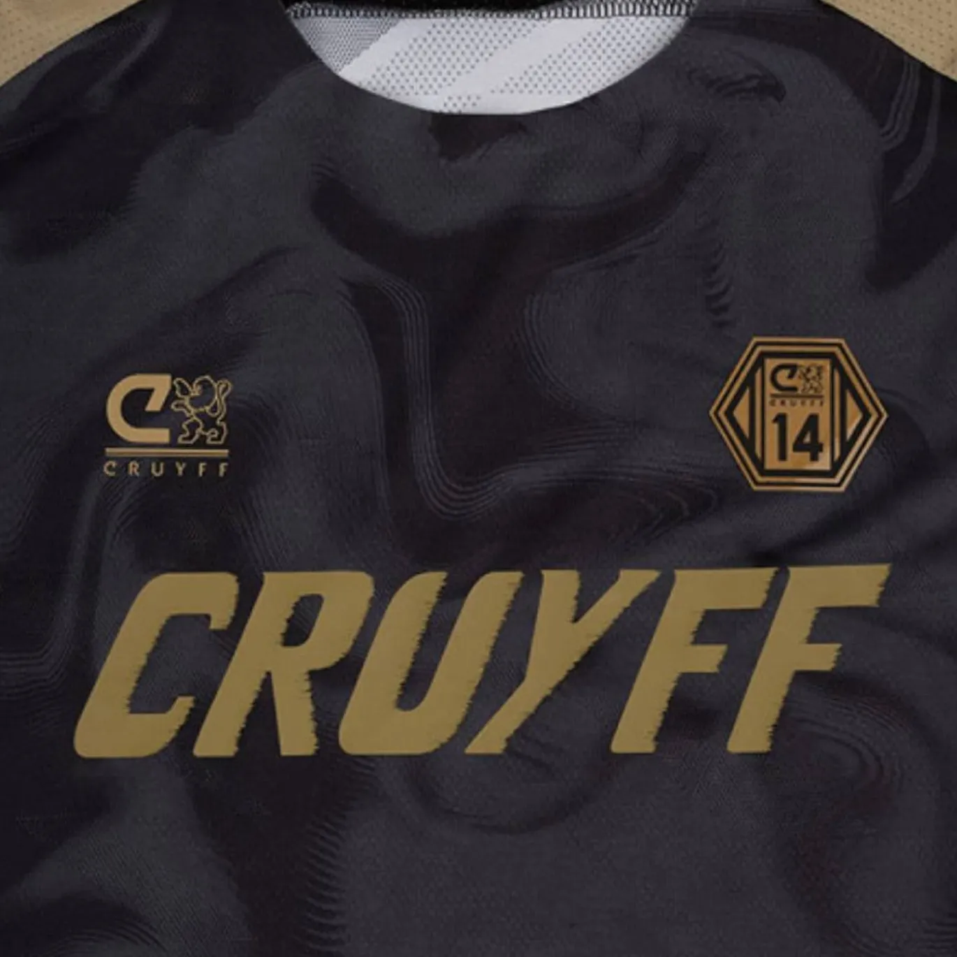 Cruyff Defense Zomerset Kids Zwart Goud