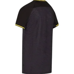 Cruyff Icon T-Shirt Kids Zwart Donkergrijs Geel