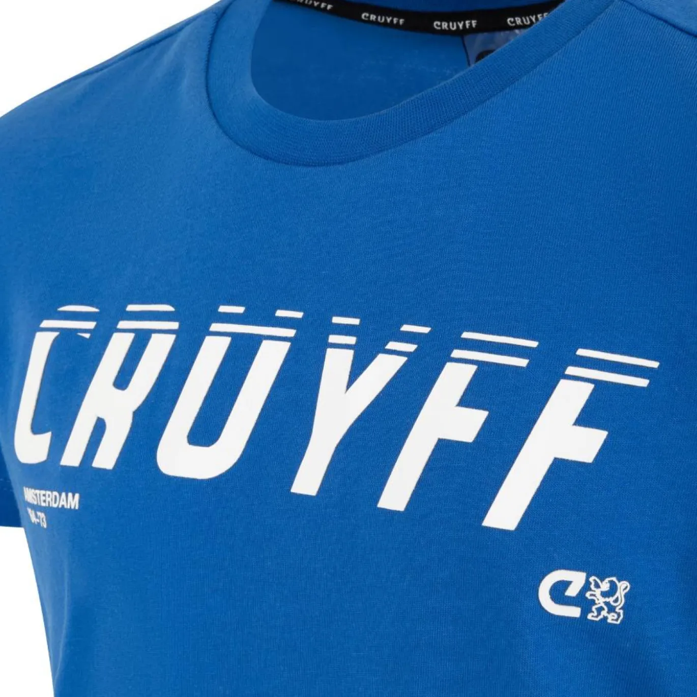 Cruyff League T-Shirt Kids Blauw Wit