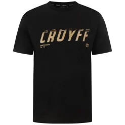 Cruyff League T-Shirt Zwart Goud