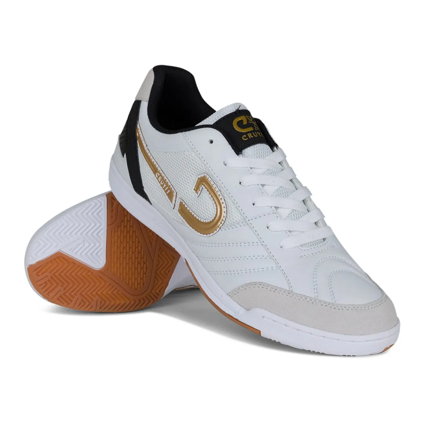 Cruyff Libra Zaalvoetbalschoenen Wit Goud