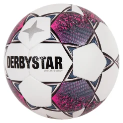 Derbystar Brillant Energy Voetbal Maat 5 Wit Roze Zwart