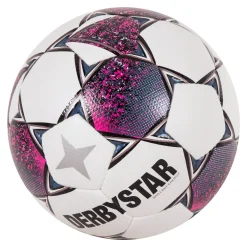Derbystar Brillant Energy Voetbal Maat 5 Wit Roze Zwart
