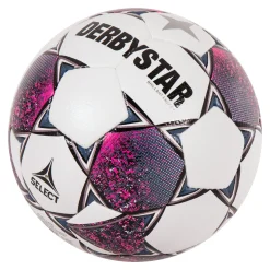 Derbystar Brillant Energy Voetbal Maat 5 Wit Roze Zwart