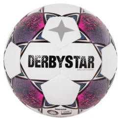Derbystar Brillant Energy Voetbal Maat 5 Wit Roze Zwart