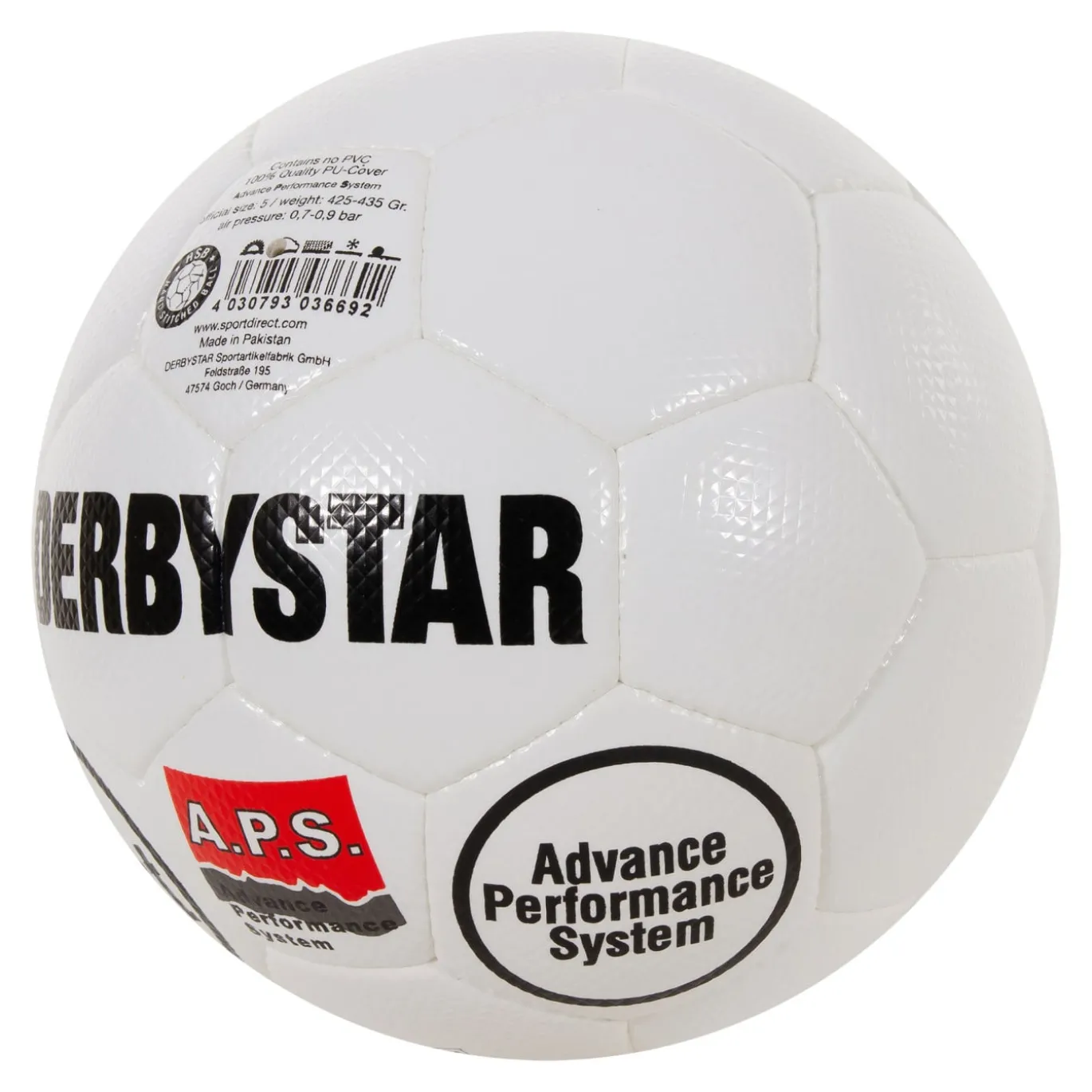 Derbystar Brillant II Voetbal Maat 5 Wit Zwart