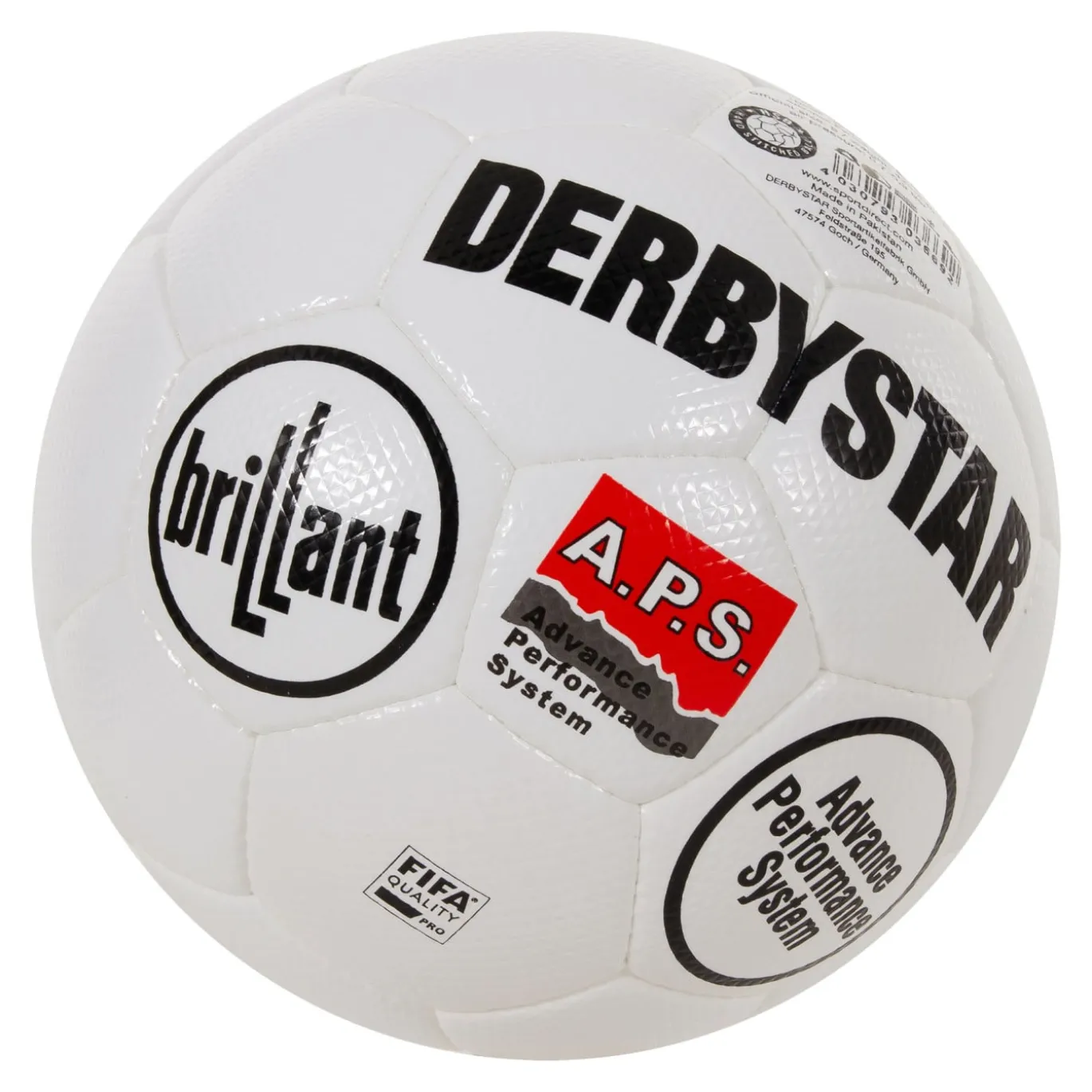Derbystar Brillant II Voetbal Maat 5 Wit Zwart