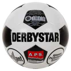 Derbystar Brillant Retro II Voetbal Maat 5 Wit Zwart Rood