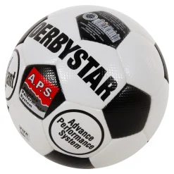 Derbystar Brillant Retro II Voetbal Maat 5 Wit Zwart Rood