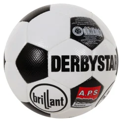 Derbystar Brillant Retro II Voetbal Maat 5 Wit Zwart Rood