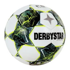 Derbystar Brillant TB Zaalvoetbal Maat 4 Wit Groen Felgeel