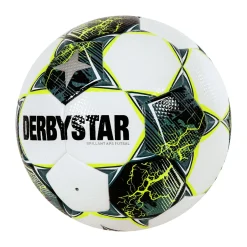 Derbystar Brillant TB Zaalvoetbal Maat 4 Wit Groen Felgeel