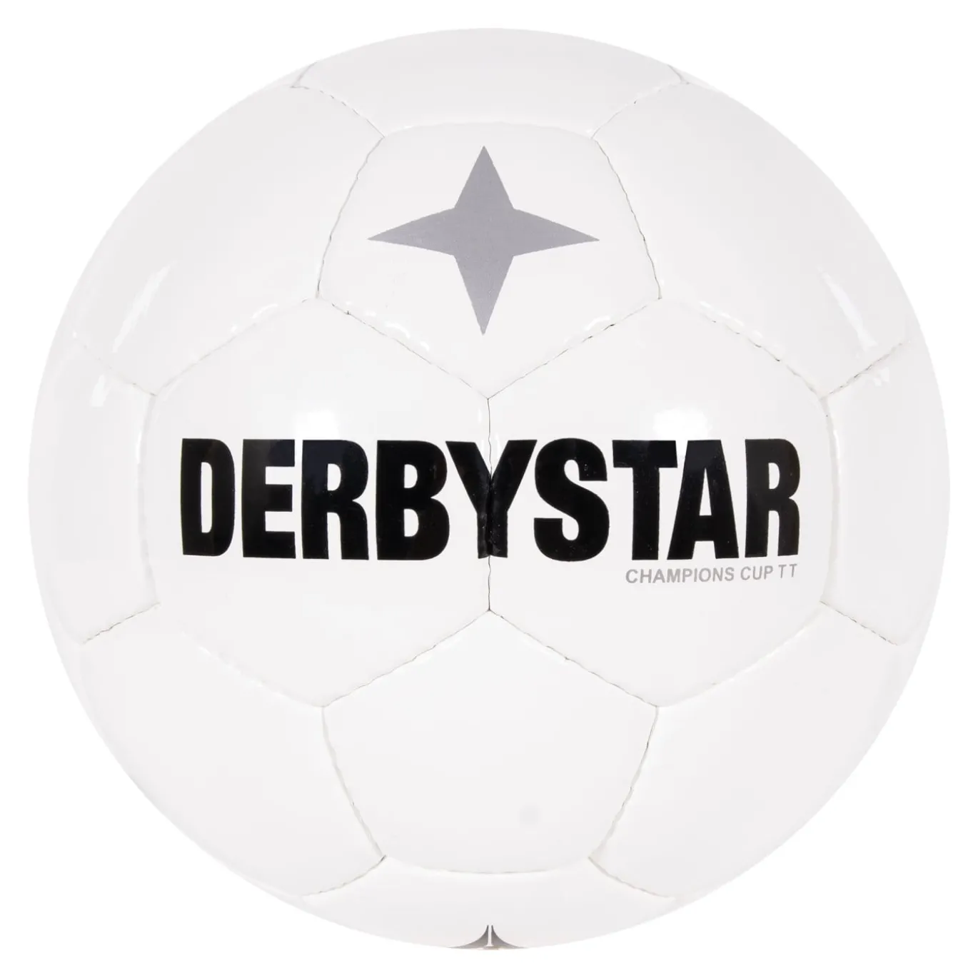 Derbystar Champions Cup II Voetbal Maat 5 Wit Zwart Zilver