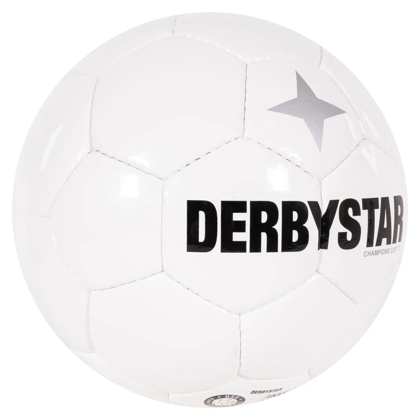 Derbystar Champions Cup II Voetbal Maat 5 Wit Zwart Zilver