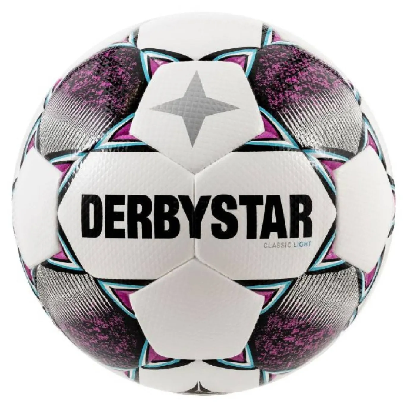 Derbystar Classic Energy Light II Voetbal 8 x 1 Vlakken Maat 5 Wit Roze Blauw Zwart