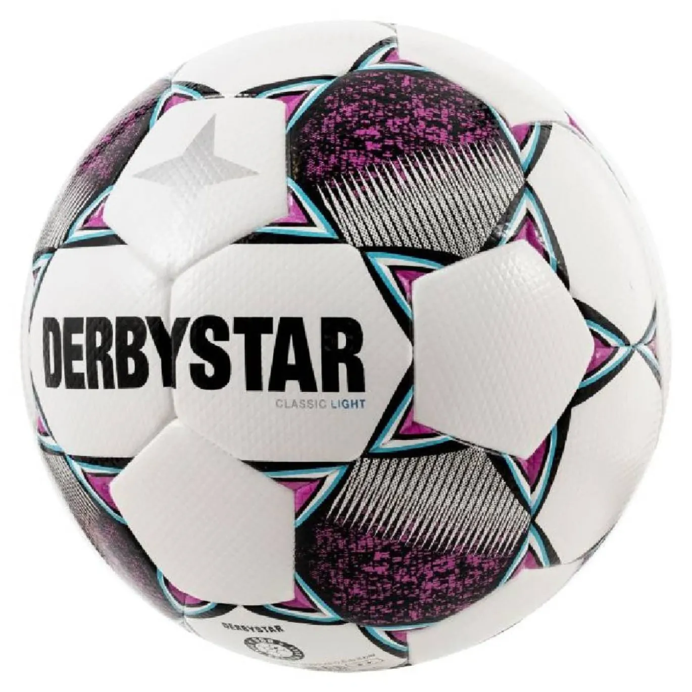 Derbystar Classic Energy Light II Voetbal 8 x 1 Vlakken Maat 5 Wit Roze Blauw Zwart