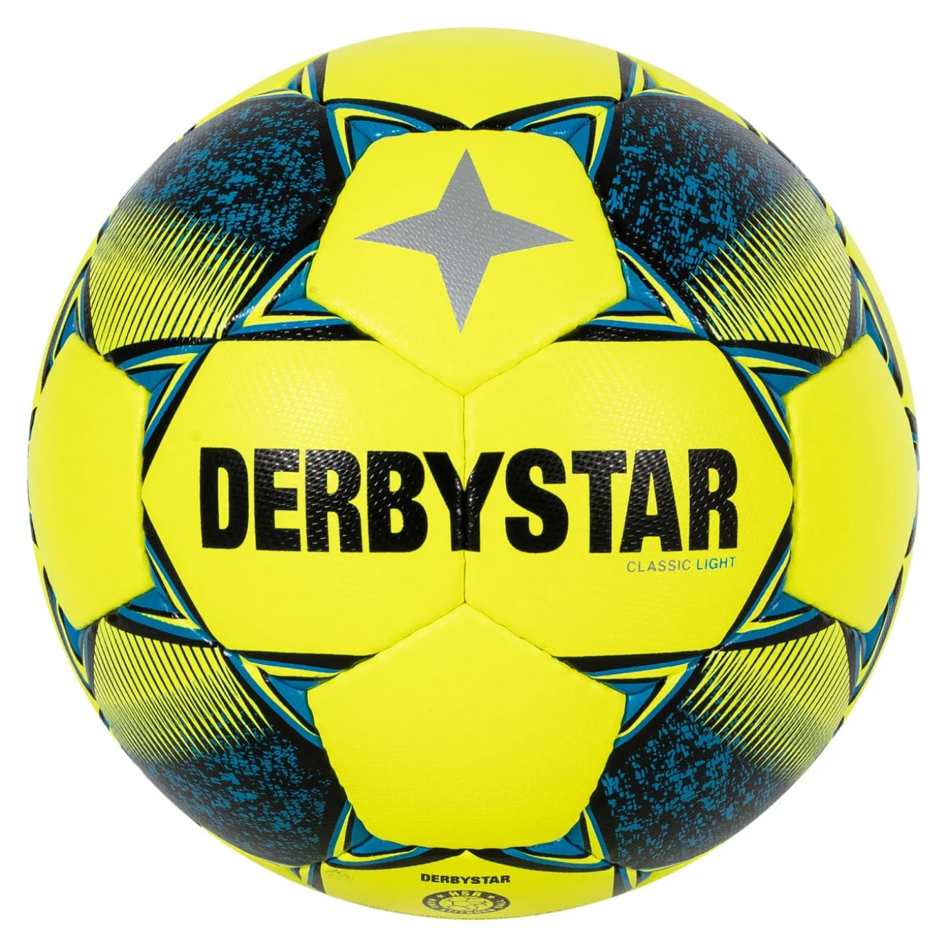 Derbystar Classic Light II Kunstgras Voetbal Maat 5 Geel Blauw Zwart