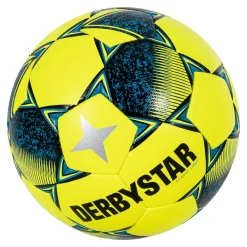 Derbystar Classic Light II Kunstgras Voetbal Maat 5 Geel Blauw Zwart