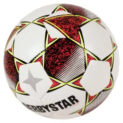 Derbystar Classic S-Light II Voetbal 4 x 3 Vlakken Maat 5 Wit Rood Geel