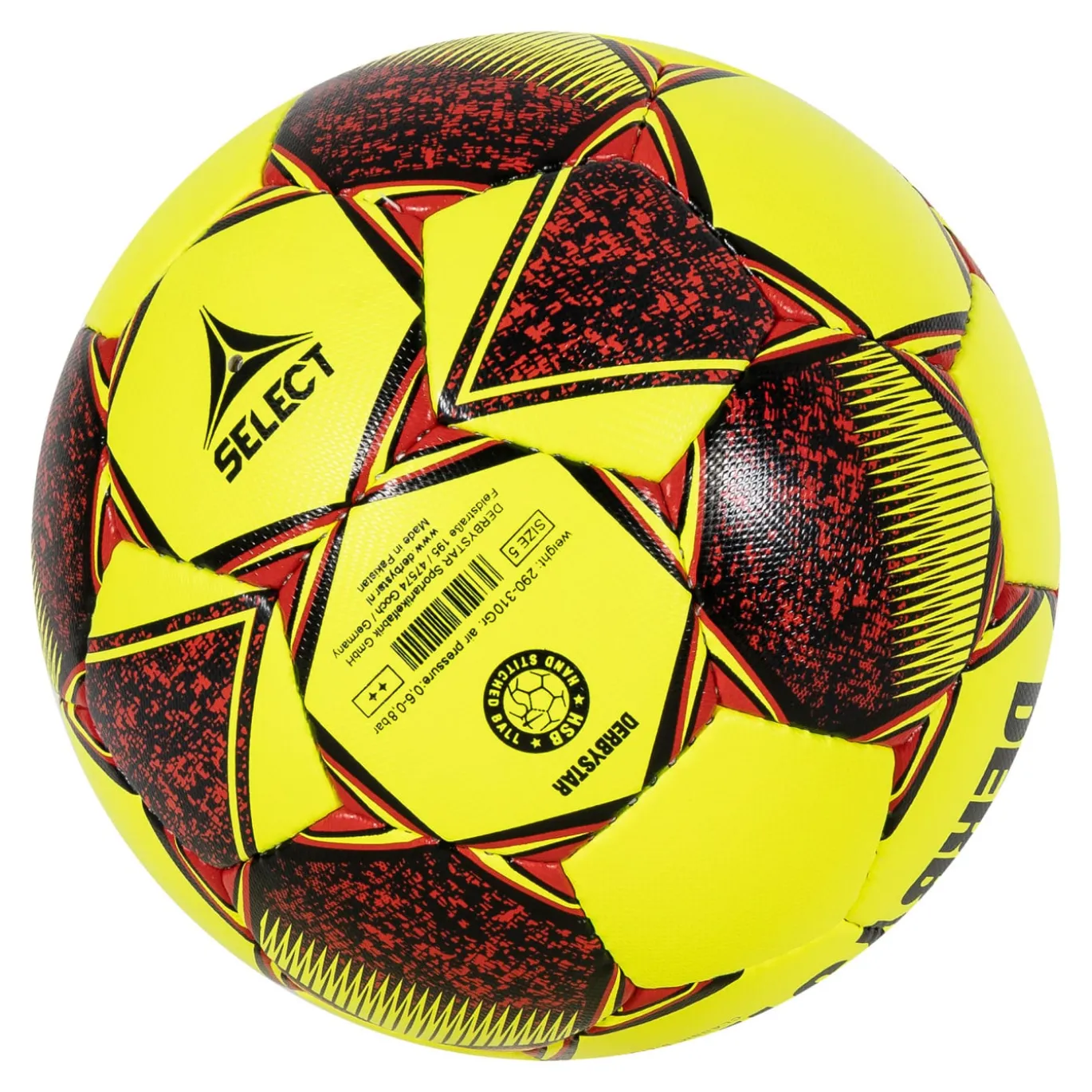 Derbystar Classic Super Light II Kunstgras Voetbal Maat 5 Geel Rood Zwart