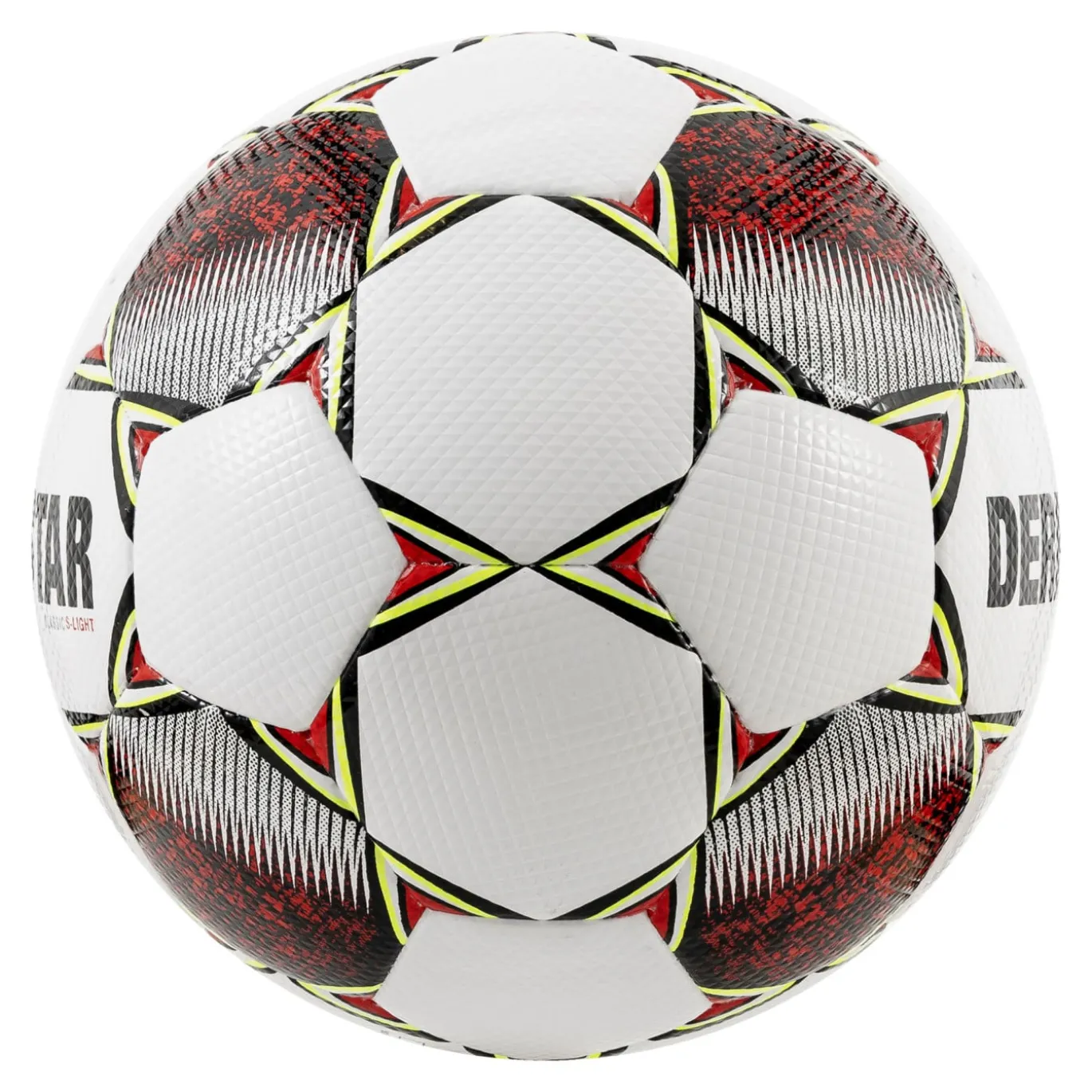 Derbystar Classic Super Light II Voetbal 4 x 3 Vlakken Wit Rood Geel