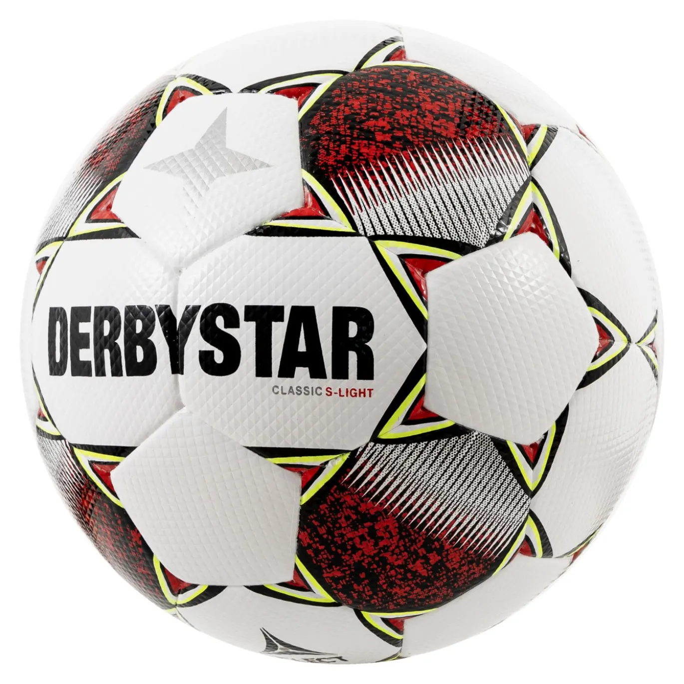 Derbystar Classic Super Light II Voetbal 4 x 3 Vlakken Wit Rood Geel