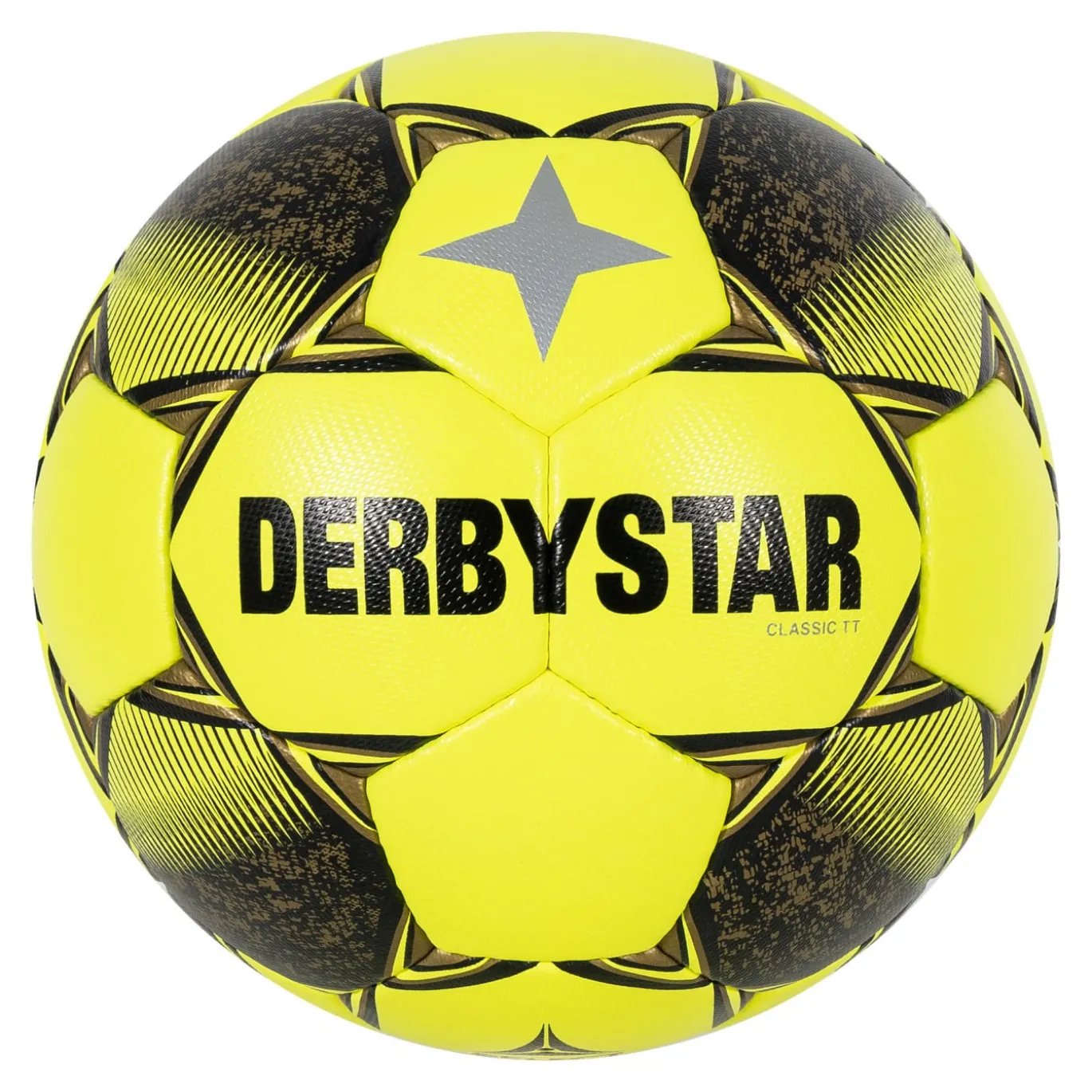 Derbystar Classic TT II Kunstgras Voetbal Maat 5 Geel Zwart Grijs