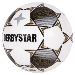 Derbystar Classic TT II Voetbal 8 x 1 Vlakken Maat 5 Wit Goud Zwart