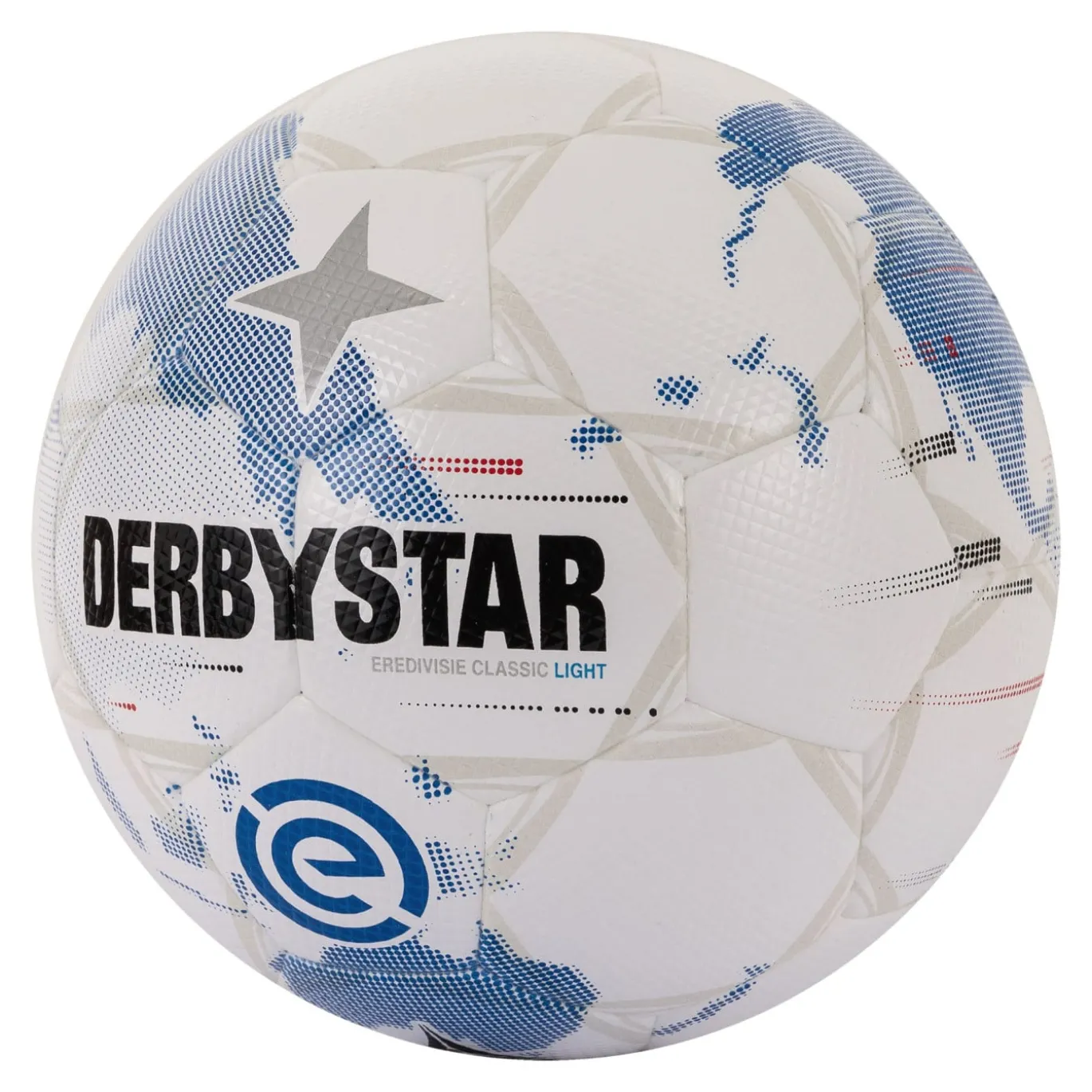 Derbystar Eredivisie Classic Light Voetbal Maat 5 2025-2026 Wit Lichtblauw Zwart
