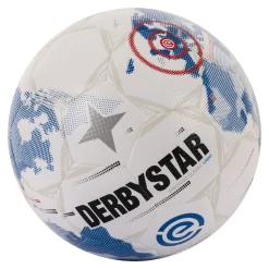 Derbystar Eredivisie Classic Light Voetbal Maat 5 2025-2026 Wit Lichtblauw Zwart