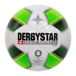 Derbystar Futsal Basic Pro TT Zaalvoetbal Maat 4 Wit Groen Zwart