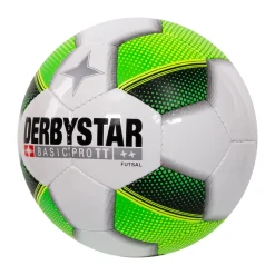 Derbystar Futsal Basic Pro TT Zaalvoetbal Maat 4 Wit Groen Zwart