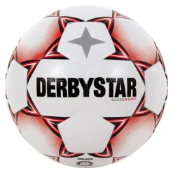 Derbystar Solaris Super Light Voetbal Maat 5 Wit Rood Zwart