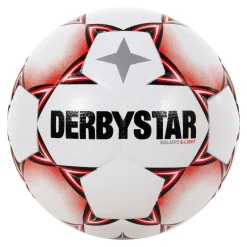 Derbystar Solaris Super Light Voetbal Maat 5 Wit Rood Zwart