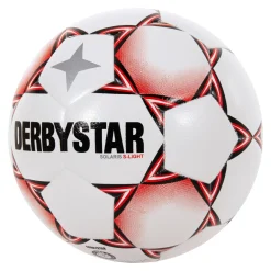 Derbystar Solaris Super Light Voetbal Maat 5 Wit Rood Zwart