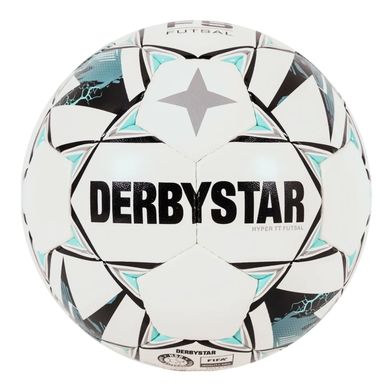 Derbystar Zaalvoetbal Hyper TT II Maat 4 Wit Lichtblauw