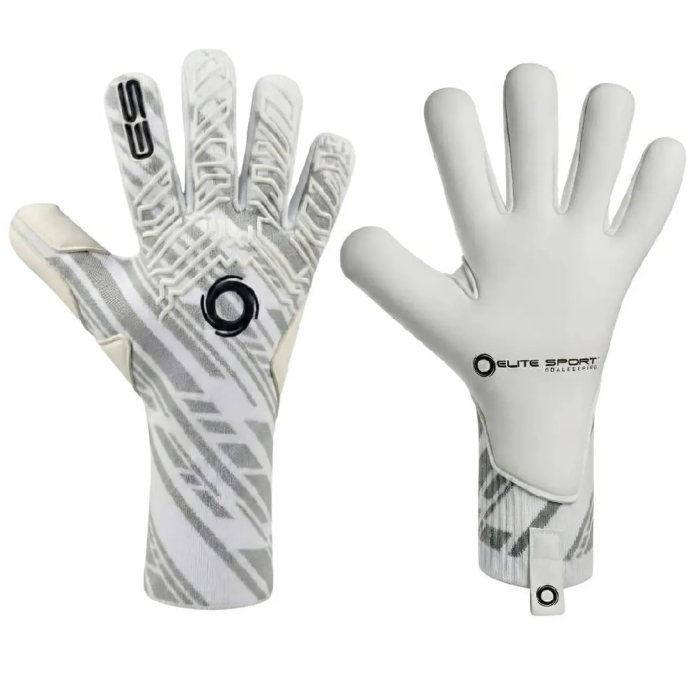 Elite Sport T1W Knit Keepershandschoenen Wit Zwart