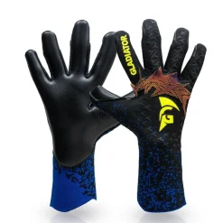 Gladiator Sports Atahua Keepershandschoenen Zwart Blauw Felgeel
