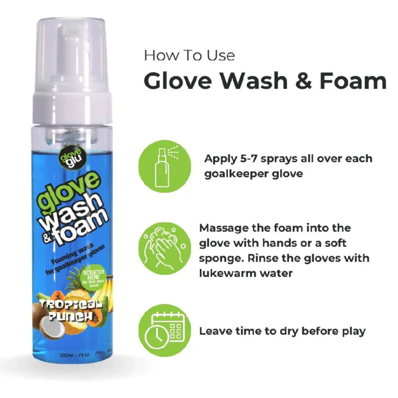Gloveglu Glove Wash & Foam Tropical Punch Spray 200ML